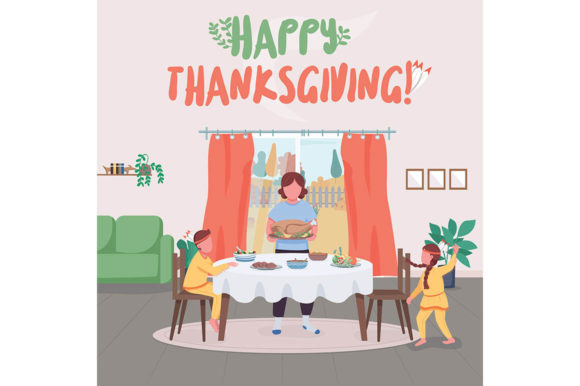 Autumn Family Holiday Post Mockup: Graphics for Creative Projects