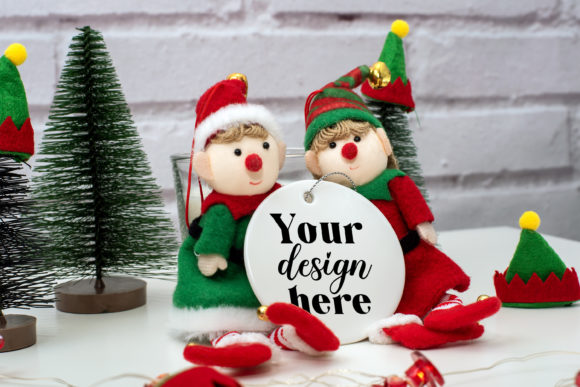 Christmas Ornament Mockup Elf Mockup 110