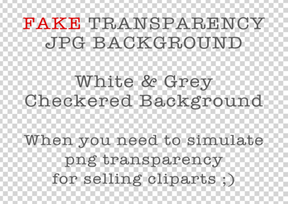 Fake PNG Transparency for Clipart Mockup