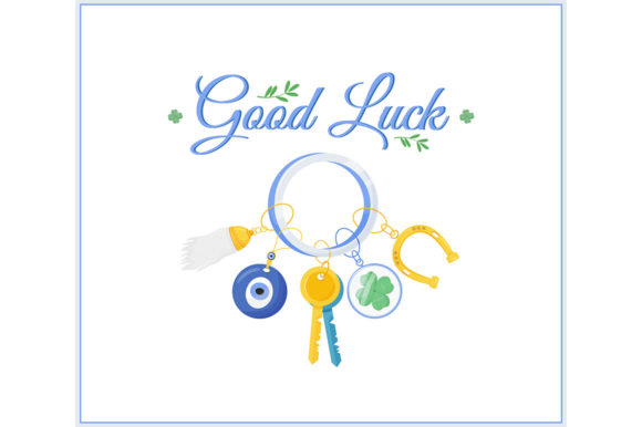Fortune Amulets Social Media Post Mockup: Graphics and Illustrations for Local Business