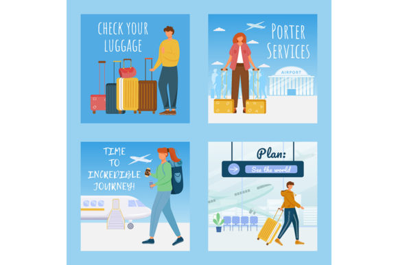 Journey Social Media Post Mockup Set: Graphics for Local Business Branding