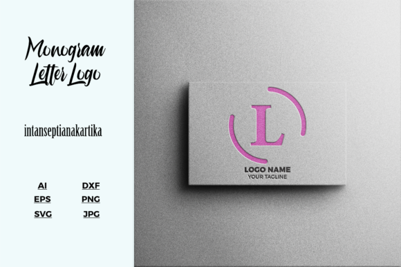 Logo Letter L Mockup Texture for Graphics and Logos