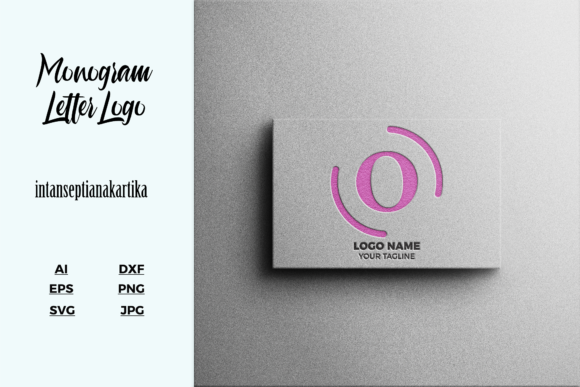 Logo Letter O Mockup Texture for Graphics and Logos