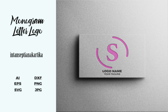 Logo Letter S Mockup Texture Graphics