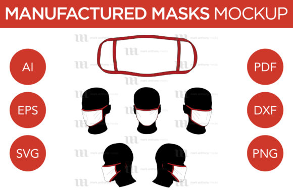 Manufactured Mask - Vector Mockup Templa