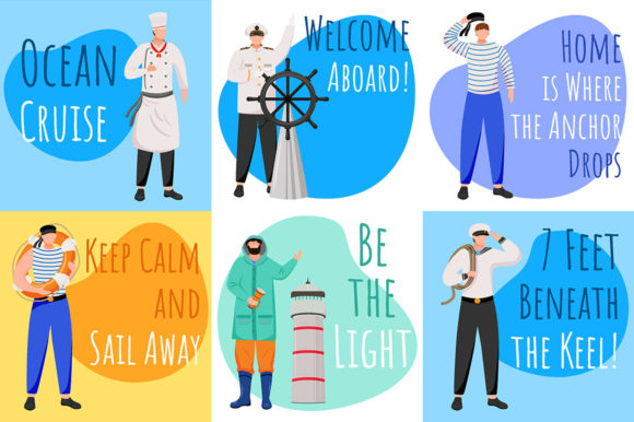 Maritime Social Media Post Mockup Set