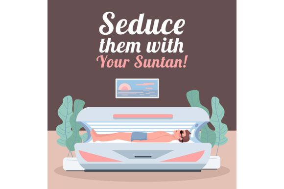 Tanning Social Media Post Mockup: Graphic Templates for Crafters