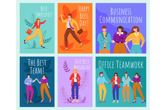 Teamwork Social Media Post Mockup Set: Graphics for Creative Sellers