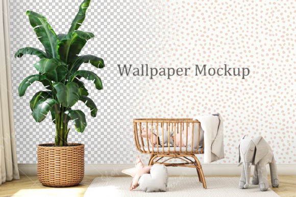 Wallpaper Mockup Nursery: Graphics for Canvas Amp