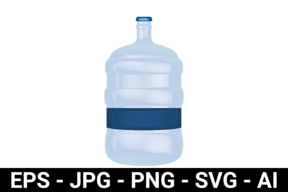 Water Gallon 3D Mockup for Packaging Graphics and Bottles Amp