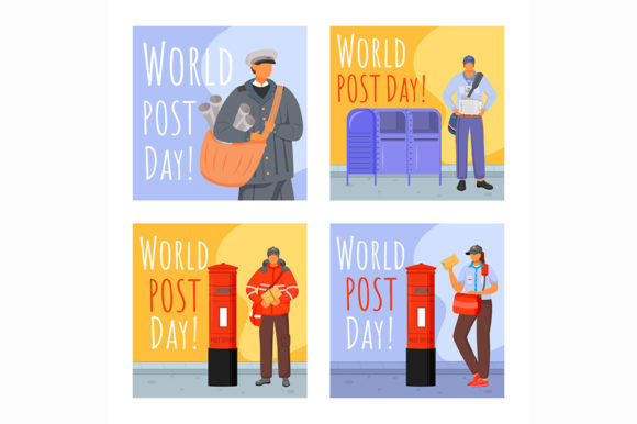 World Post Day Social Media Post Mockup: Graphics for Real Publishing