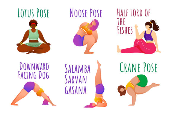 Yoga Pose Social Media Post Mockup Set: Graphics for Creative Design